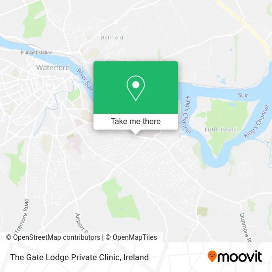 The Gate Lodge Private Clinic map