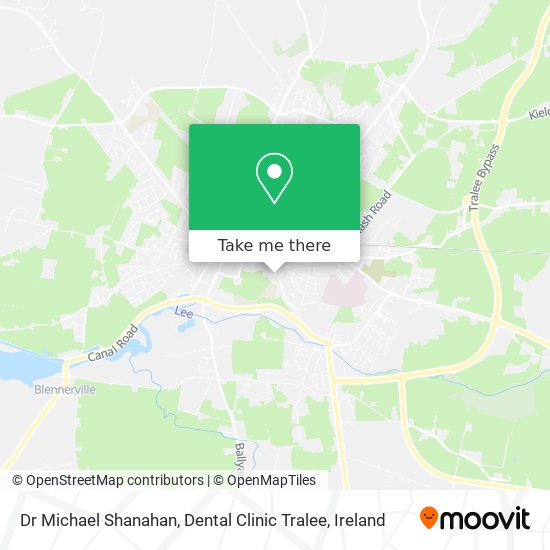 Dr Michael Shanahan, Dental Clinic Tralee map