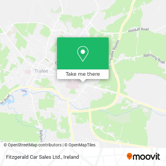 Fitzgerald Car Sales Ltd. map