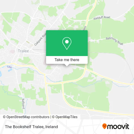 The Bookshelf Tralee map