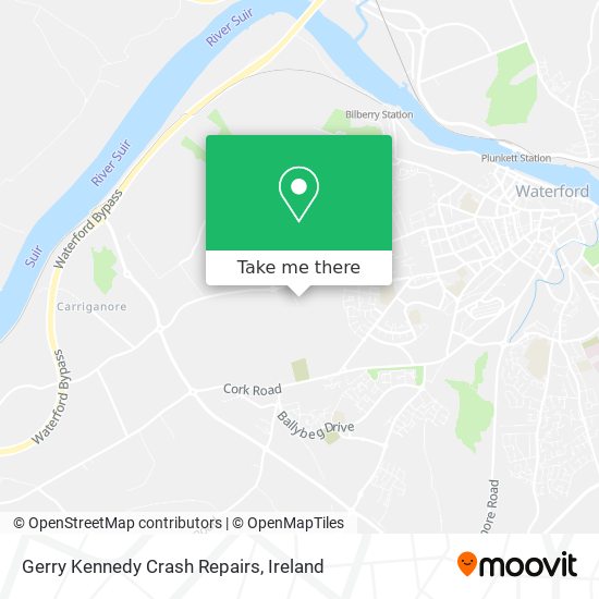 Gerry Kennedy Crash Repairs map