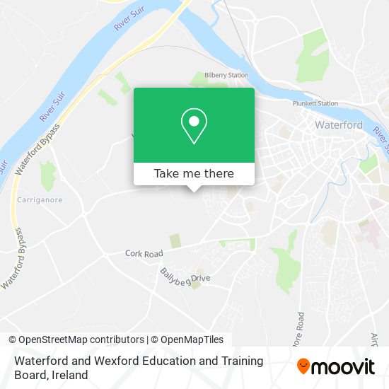 Waterford and Wexford Education and Training Board map