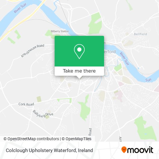 Colclough Upholstery Waterford map