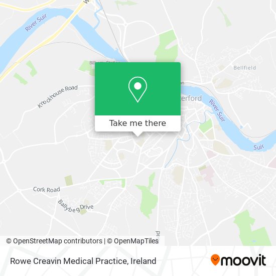 Rowe Creavin Medical Practice map