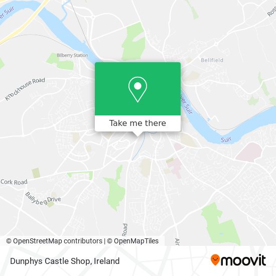 Dunphys Castle Shop map