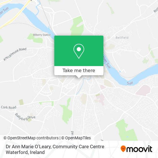 Dr Ann Marie O'Leary, Community Care Centre Waterford map
