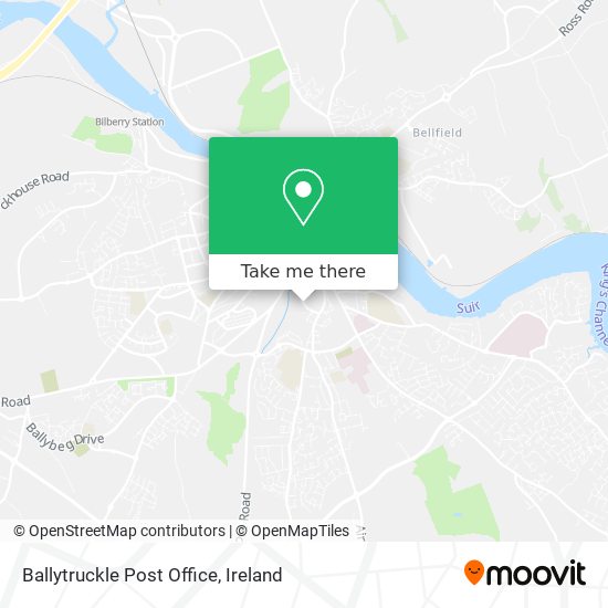 Ballytruckle Post Office map