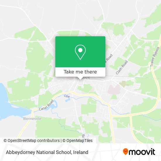 Abbeydorney National School map