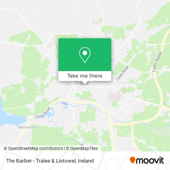 The Barber - Tralee & Listowel map