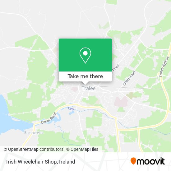 Irish Wheelchair Shop map