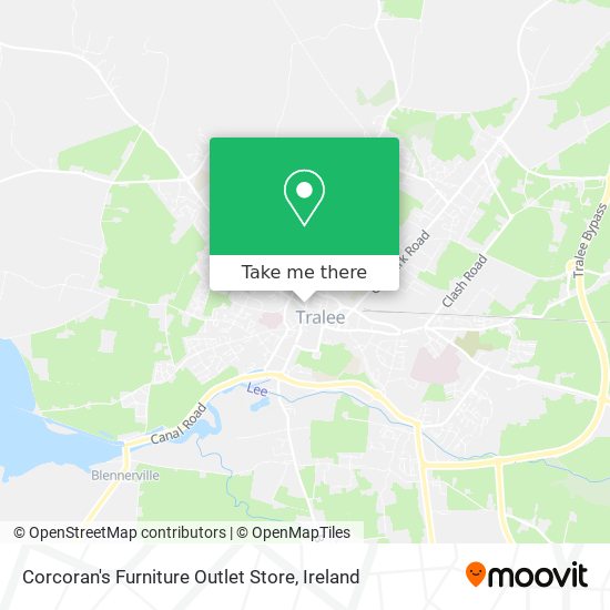 Corcoran's Furniture Outlet Store map