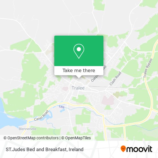 ST.Judes Bed and Breakfast map