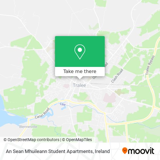 An Sean Mhuileann Student Apartments map