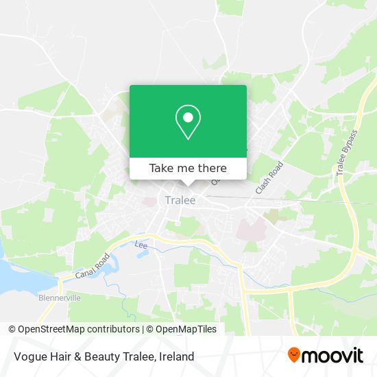 Vogue Hair & Beauty Tralee map