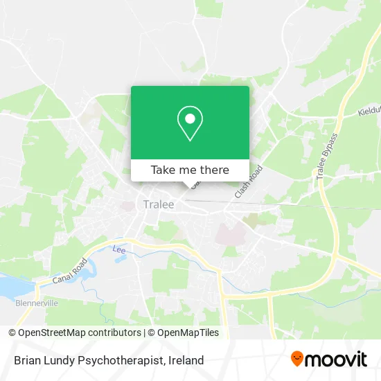 Brian Lundy Psychotherapist map