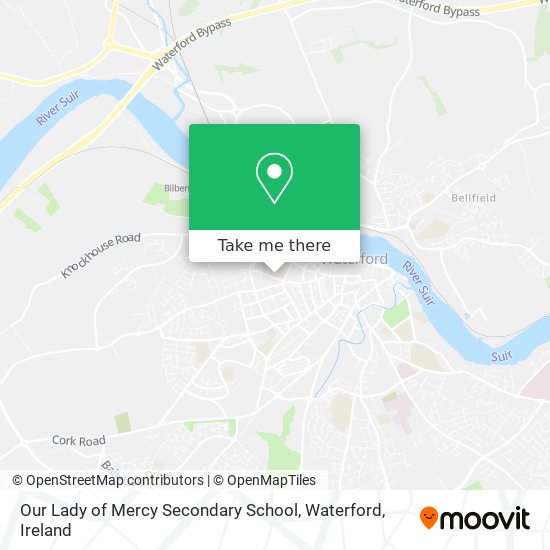 Our Lady of Mercy Secondary School, Waterford map