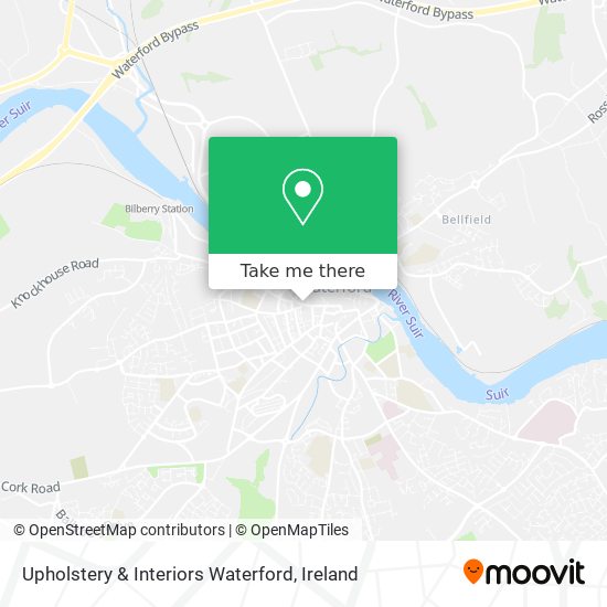 Upholstery & Interiors Waterford map