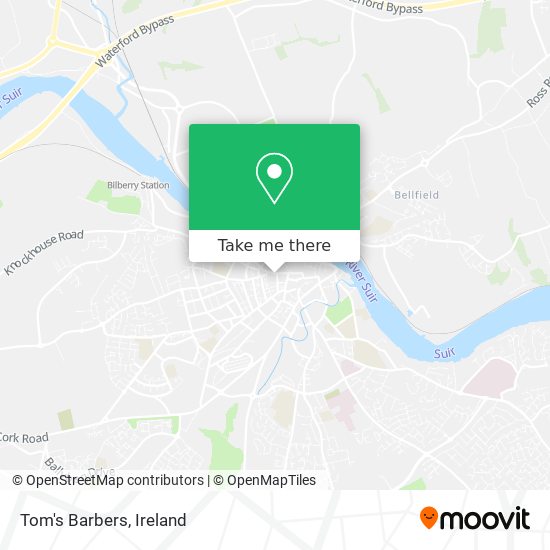 Tom's Barbers map