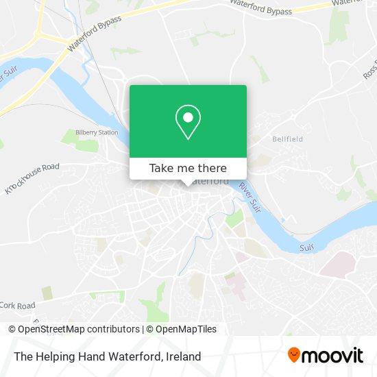The Helping Hand Waterford map