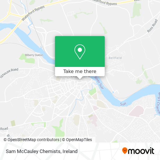 Sam McCauley Chemists map