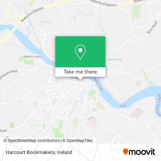 Harcourt Bookmakers map