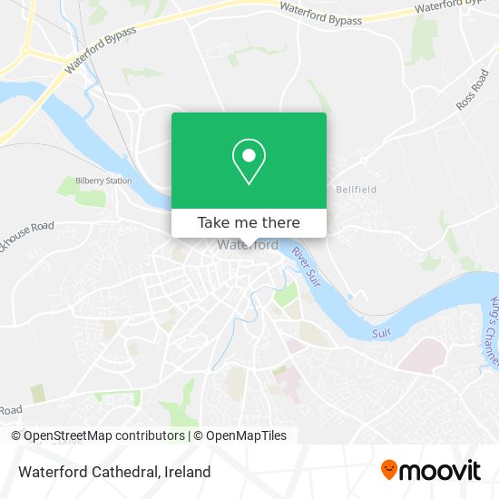 Waterford Cathedral map