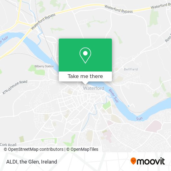ALDI, the Glen map