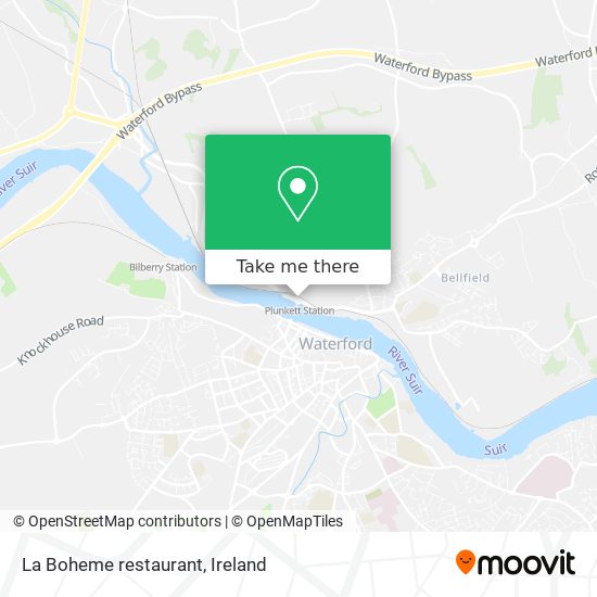 La Boheme restaurant map