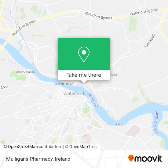 Mulligans Pharmacy map