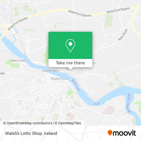 Walsh's Lotto Shop map