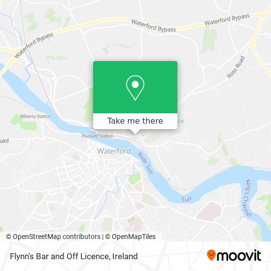 Flynn's Bar and Off Licence map