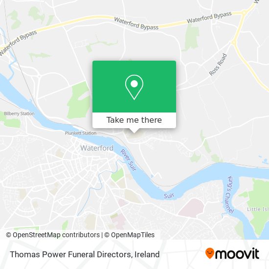 Thomas Power Funeral Directors map