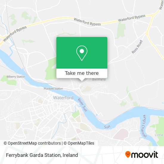 Ferrybank Garda Station map