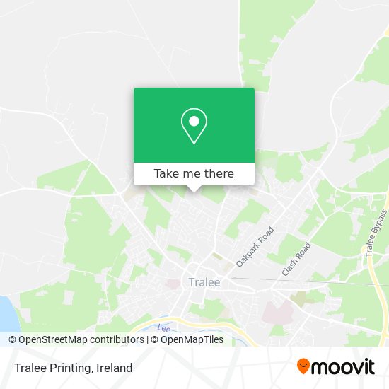 Tralee Printing map