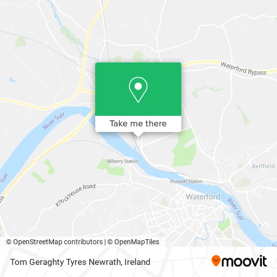 Tom Geraghty Tyres Newrath map