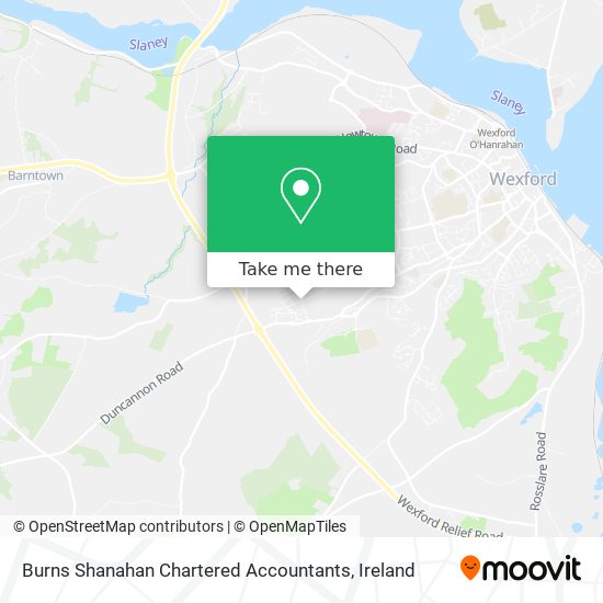 Burns Shanahan Chartered Accountants map