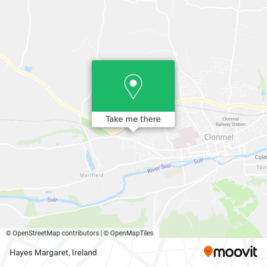 Hayes Margaret map