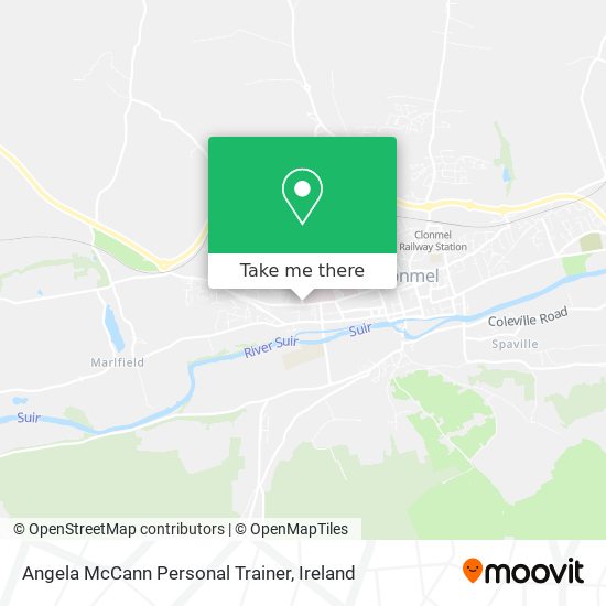 Angela McCann Personal Trainer map