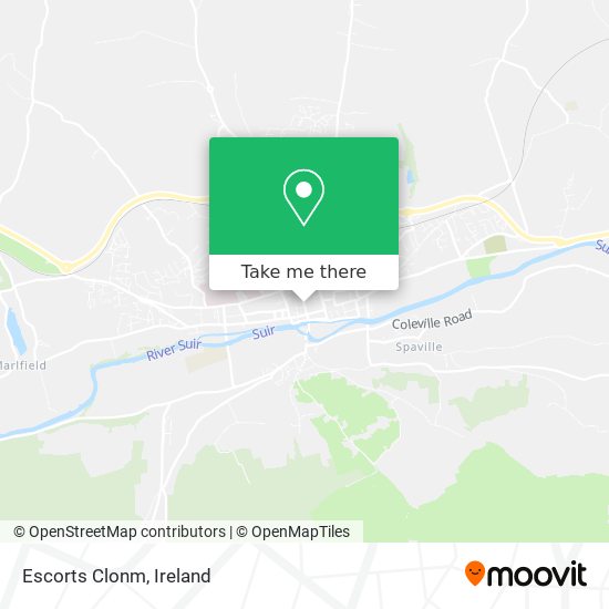 Escorts Clonm map