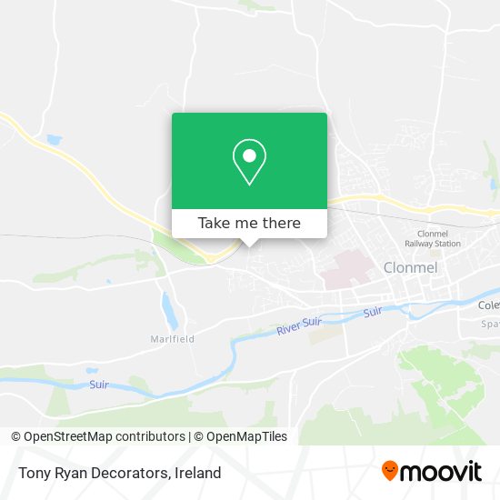 Tony Ryan Decorators map