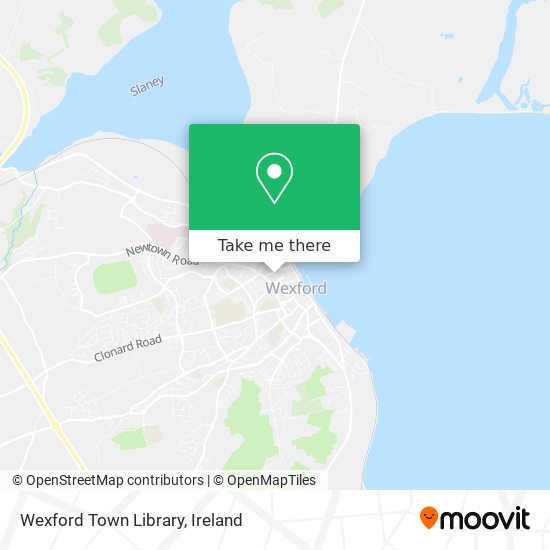 Wexford Town Library map