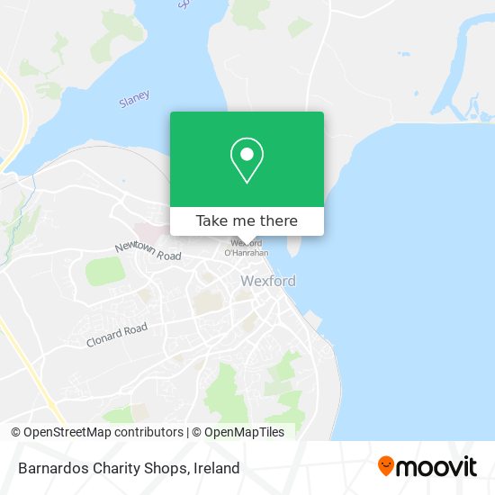Barnardos Charity Shops map