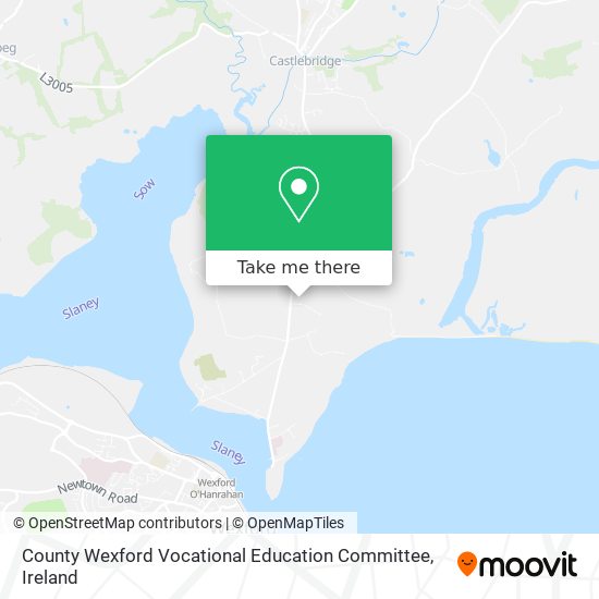 County Wexford Vocational Education Committee map