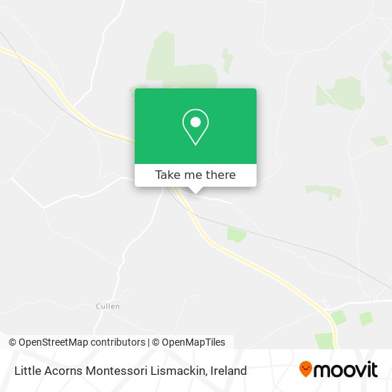 Little Acorns Montessori Lismackin map