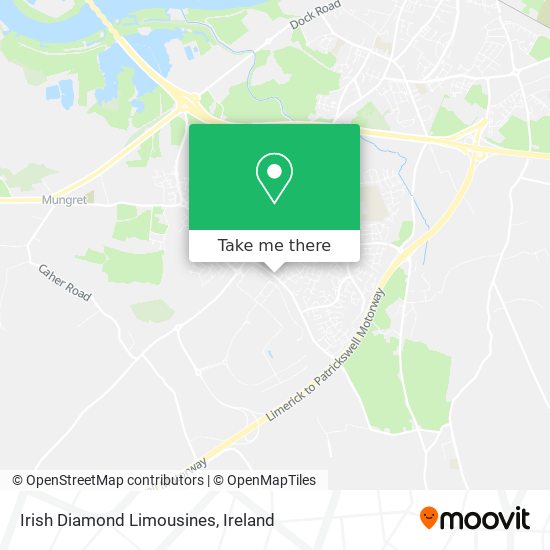 Irish Diamond Limousines map