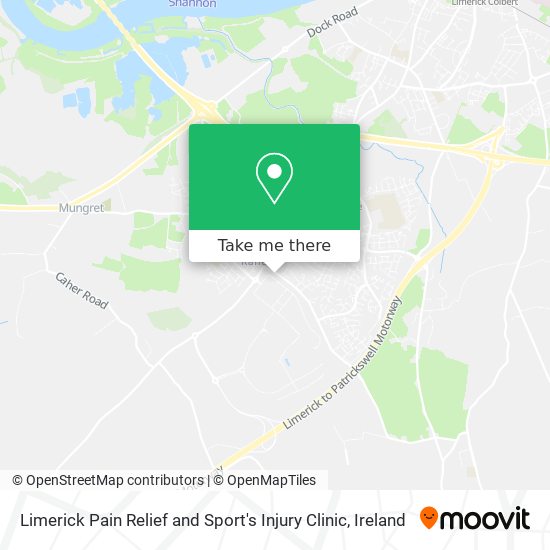 Limerick Pain Relief and Sport's Injury Clinic map