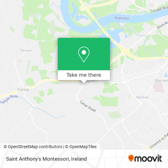 Saint Anthony's Montessori map