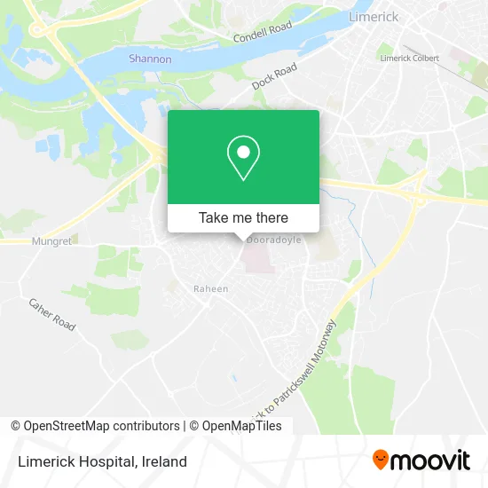 Limerick Hospital map