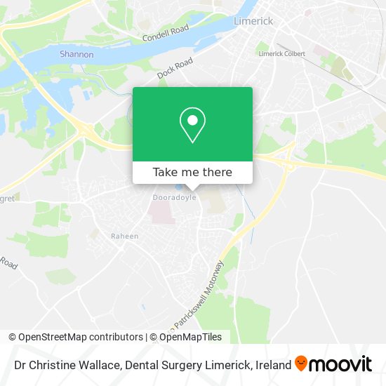 Dr Christine Wallace, Dental Surgery Limerick map