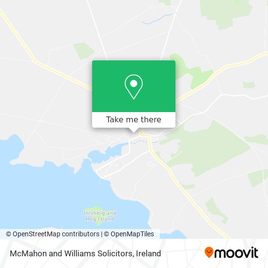 McMahon and Williams Solicitors map